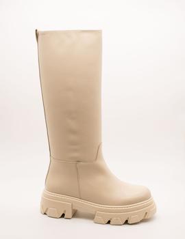 Bota Vienty Elisa 12.487/3 piel beige light de mujer.