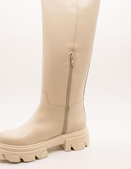 Bota Vienty Elisa 12.487/3 piel beige light de mujer.