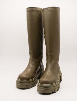 Bota Vienty 12.487 Pavia 004 piel kaki de mujer.