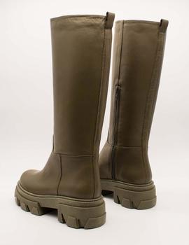 Bota Vienty 12.487 Pavia 004 piel kaki de mujer.