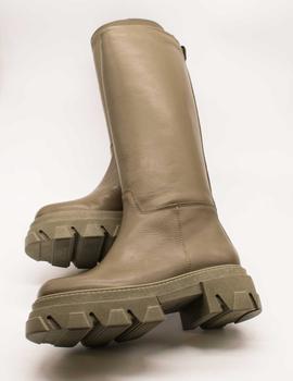 Bota Vienty 12.487 Pavia 004 piel kaki de mujer.