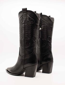 Bota Vienty 11.620/18 Given piel negro de mujer.