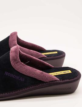 Zapatilla Nordika´s 234  afelpado marino de mujer.