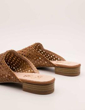 Manoletina Kess 22905 cuoio trenzado de mujer.
