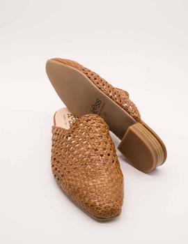 Manoletina Kess 22905 cuoio trenzado de mujer.