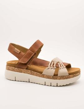 Sandalia Pikolinos W4N-0968C1 Marfil-Bra de mujer.