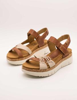 Sandalia Pikolinos W4N-0968C1 Marfil-Bra de mujer.