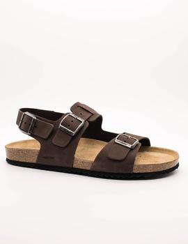 Sandalia Geox U159VA Ghita dk coffee de hombre.