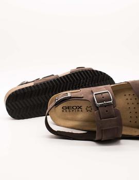 Sandalia Geox U159VA Ghita dk coffee de hombre.