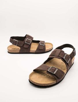 Sandalia Geox U159VA Ghita dk coffee de hombre.