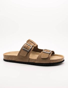 Sandalia Geox U159VB Ghita taupe de hombre.