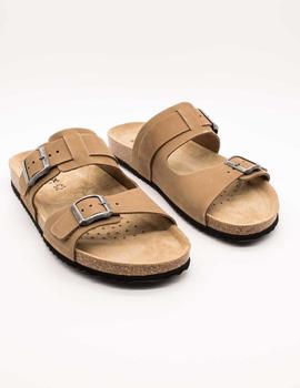 Sandalia Geox U159VB Ghita taupe de hombre.