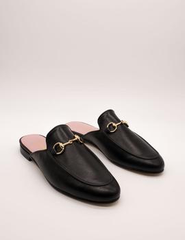 Mules Castellano Venecia negro de mujer.