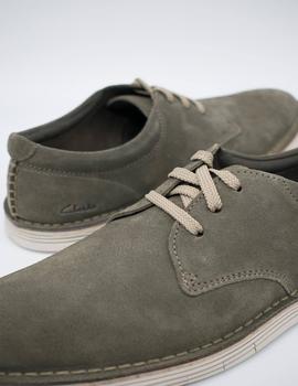 Zapato Clarks forge vibe olive suede