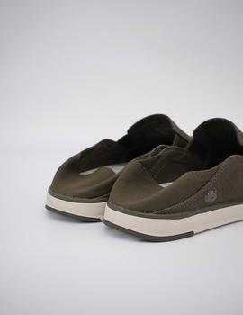 Zapato clarks step isle row khaki green cannas de hombre