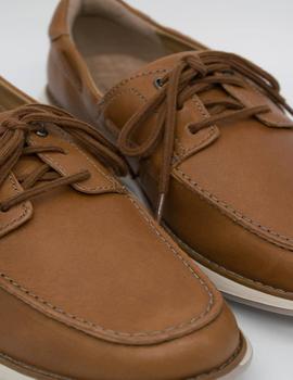 Zapato UN PILOT LACE TAN LEATHER