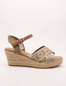 Sandalia TOMMY HILFIGER webbing low de mujer