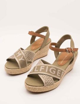 Sandalia TOMMY HILFIGER webbing low de mujer