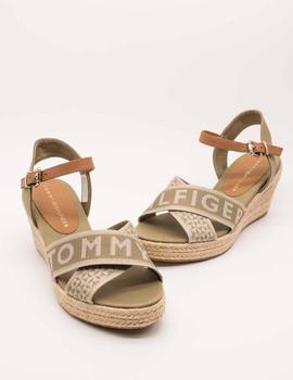 Sandalia TOMMY HILFIGER webbing low de mujer