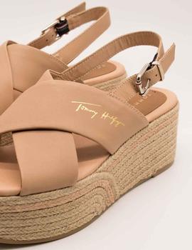 Sandalia TOMMY HILFIGER elevated th leather de mujer