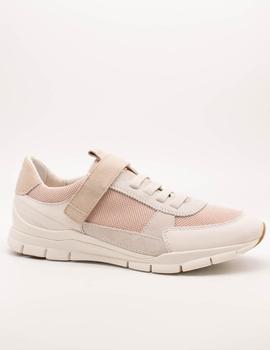 Deportivo Geox D25F2A Sukie off white/lt pink de mujer