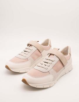 Deportivo Geox D25F2A Sukie off white/lt pink de mujer