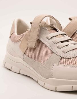 Deportivo Geox D25F2A Sukie off white/lt pink de mujer