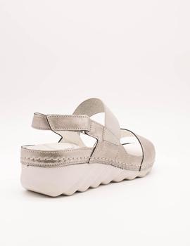 SANDALIA Romika  36811-49-730 SALEM PLATIN de mujer