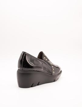 Zapato Wonders C-5301 charol negro de mujer