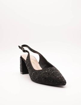 Zapato ALMA EN PENA  V18166 SATIN BLACK de mujer
