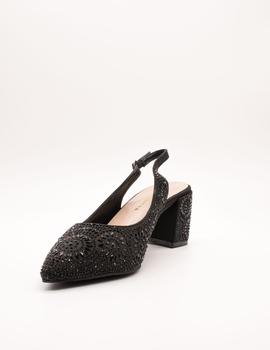 Zapato ALMA EN PENA  V18166 SATIN BLACK de mujer