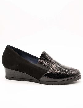 Zapato Sabrinas 69014 nilo ante negro de mujer