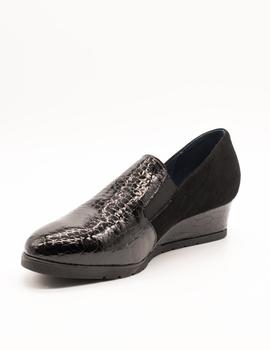 Zapato Sabrinas 69014 nilo ante negro de mujer