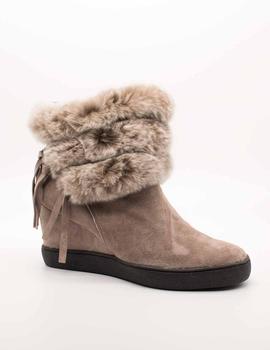 Botin Sacha London ULU1 Ante Taupe de mujer de mujer