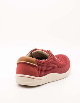 Deportivo Clarks Mapped edge rojo de hombre