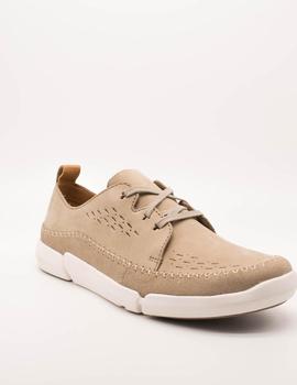 Zapato Clarks Trifi Lace sand nubuck de hombre