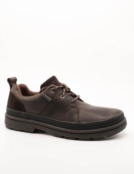 Zapato Clarks Rushwaylace GTX brown de hombre.