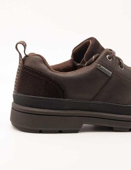 Zapato Clarks Rushwaylace GTX brown de hombre.