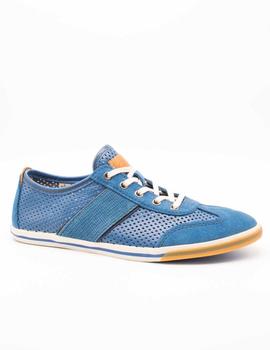 Zapato Clarks MEGO WALK BLUE LEATHER de hombre