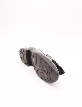 Zapato Wonders B-7209 coco negro de mujer