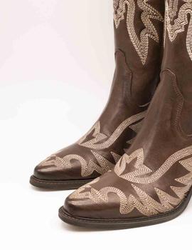 Bota Exé OREGON-454 LEATHER BROWN de mujer