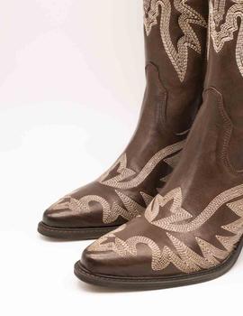 Bota Exé OREGON-454 LEATHER BROWN de mujer