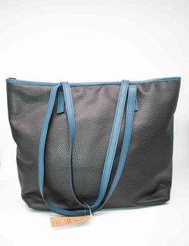 Bolso clamp 25b_shopper blk cobalt peac tiff