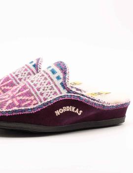 Zapatilla Nordikas 1502 LANA TEIDE-107 MORADO de Mujer