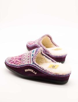 Zapatilla Nordikas 1502 LANA TEIDE-107 MORADO de Mujer