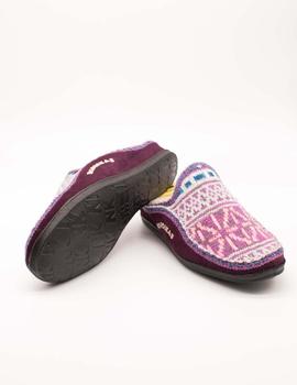 Zapatilla Nordikas 1502 LANA TEIDE-107 MORADO de Mujer