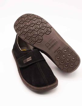 Zapatilla Nordikas 374 AFELPADO NEGRO de hombre