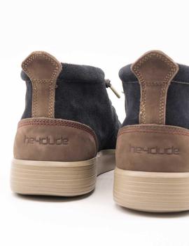 Botín Hey Dude JO SUEDE OCEAN Blue de Hombre