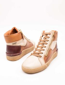 Botín Pikolinos W0T-7559C1 Vitoria Marfil de Mujer