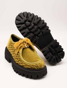 Zapato  Kontessa F22-902 Mostarda Derby Mujer